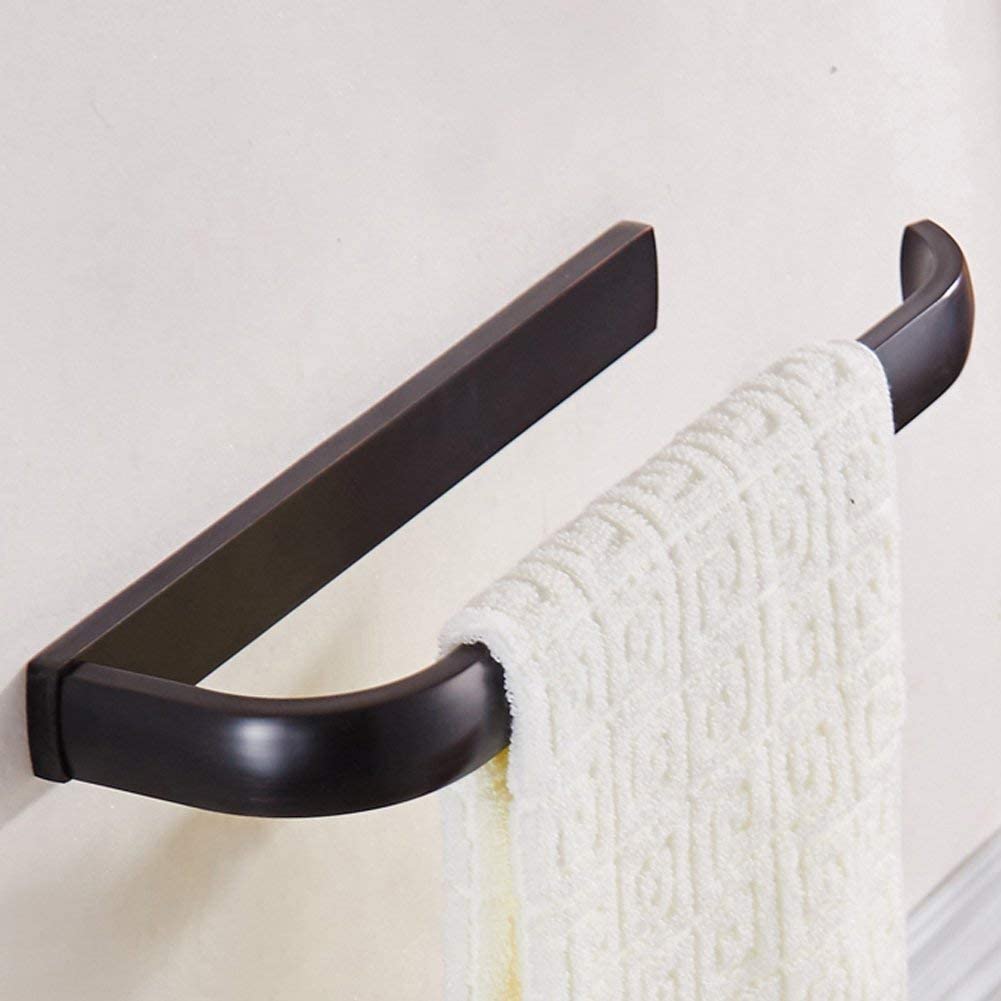 WINCASE 24 Inch Bronze Oil Rubbed Bathroom Towel Bar - Wall Mounted Towel Rack with Screw Installation for Spa, Hotel & Home Bathroom Decor