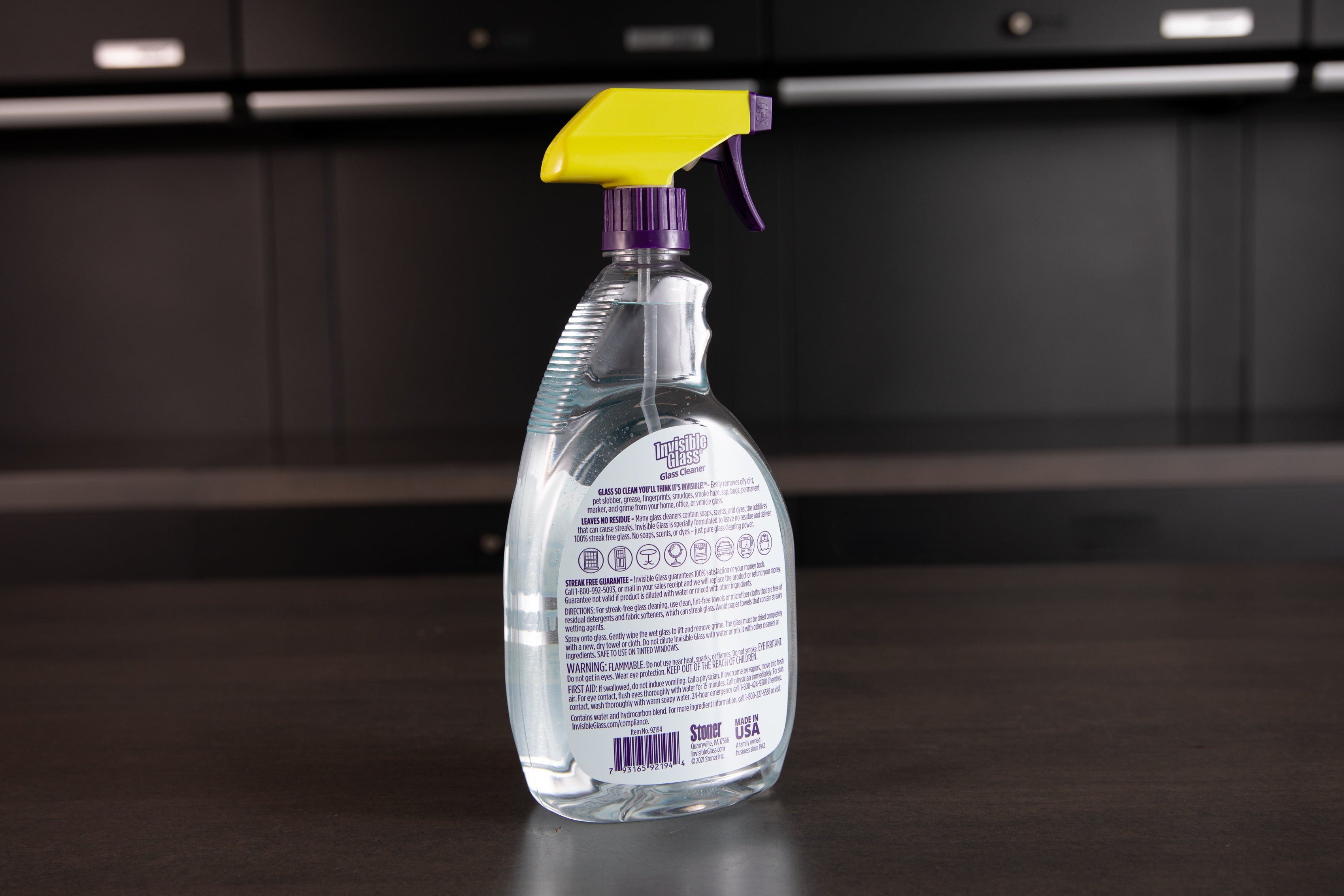 Stoner Invisible Glass Cleaner - Streak-Free Window & Mirror Cleaner for Cars, Homes & Offices | Perfect for Windshields, Eyeglasses & Electronics Screens