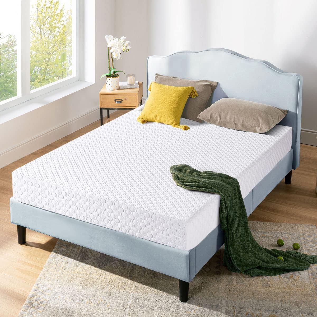 Opoiar 8 Inch Twin Memory Foam Mattress - CertiPUR-US Certified, Fiberglass-Free, Medium-Firm Support with Breathable Bamboo Cover for Pressure Relief & Cool Sleep | Bed-in-a-Box Design, Made in USA | Perfect for Guest Rooms, Kids' Beds & Dorm Rooms