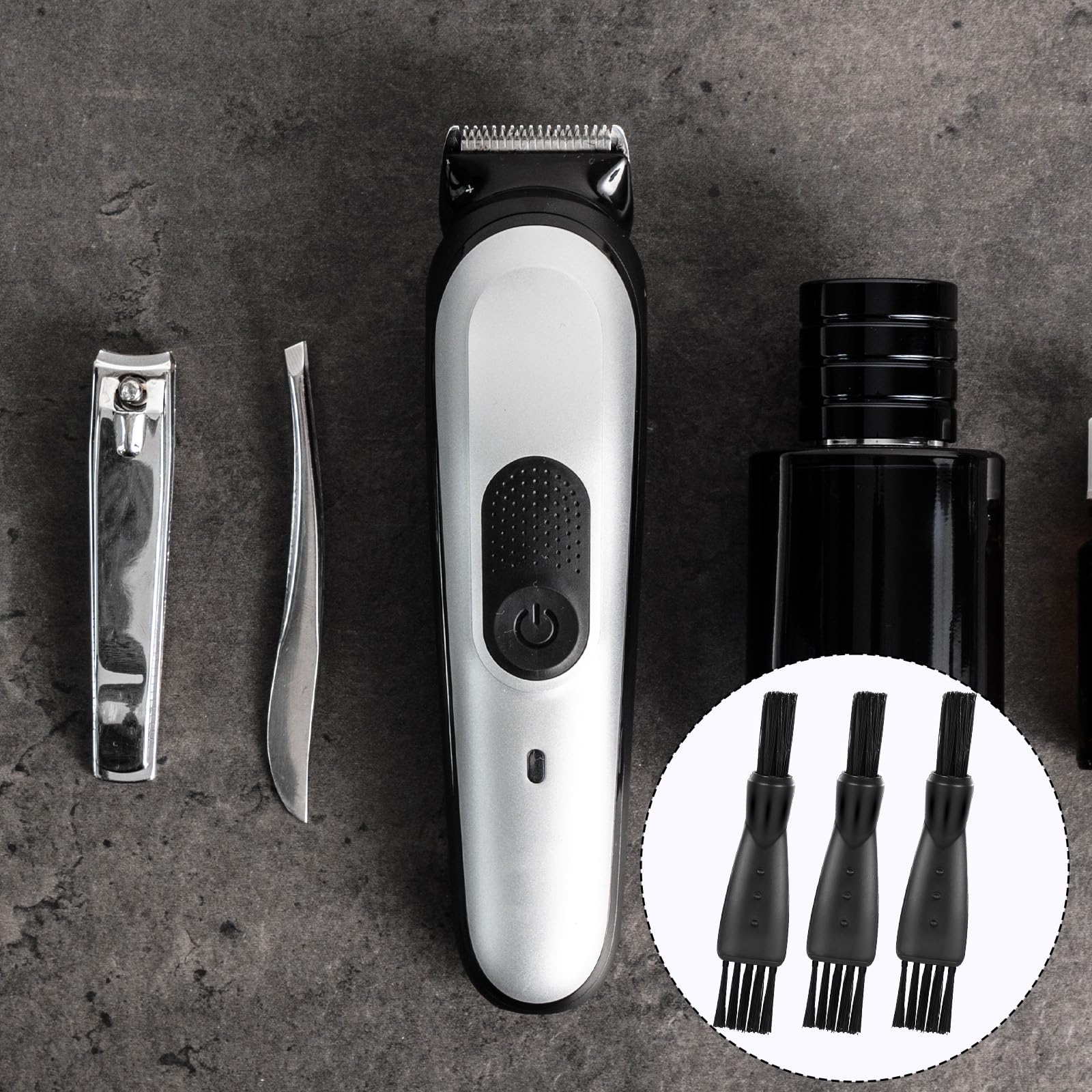 24-Piece Electric Razor Cleaning Brush Set - Double-Sided Hair Clipper & Shaver Cleaning Brushes for Men - Mini Replacement Brush for Trimmer & Shaving Razor Maintenance (Perfect for Home & Travel Grooming Kits)