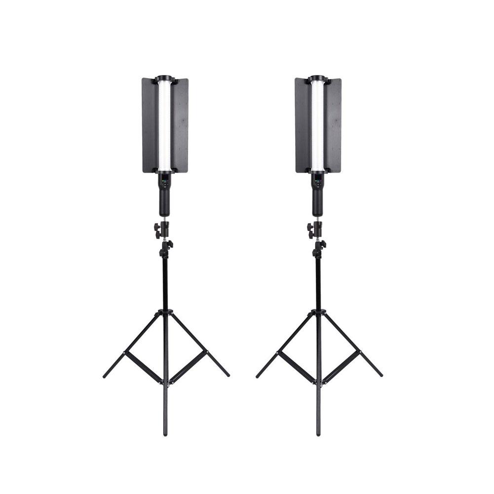 Godox LC500R RGB LED Light Wand with Stand Kit - Dual Color & Brightness Adjustable for Photography, Videography, and YouTube Content Creation