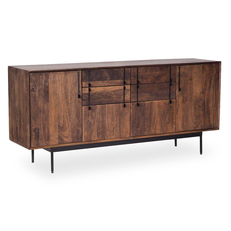 SERINA 170cm Solid Mango Wood Sideboard Buffet Cabinet - Perfect for Dining Room Storage, Kitchen Organization & Living Room Decor
