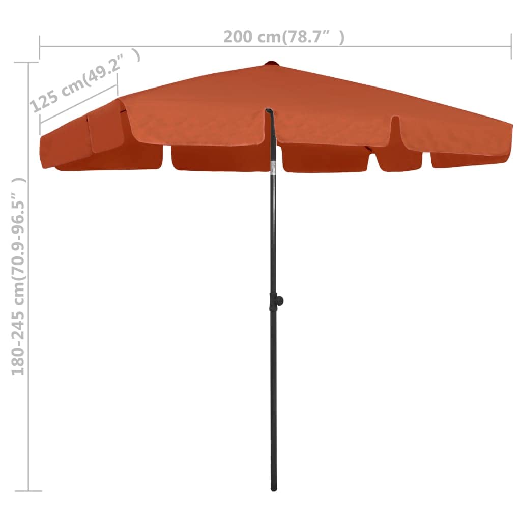 CHARMMA Large Beach Umbrella 78.7