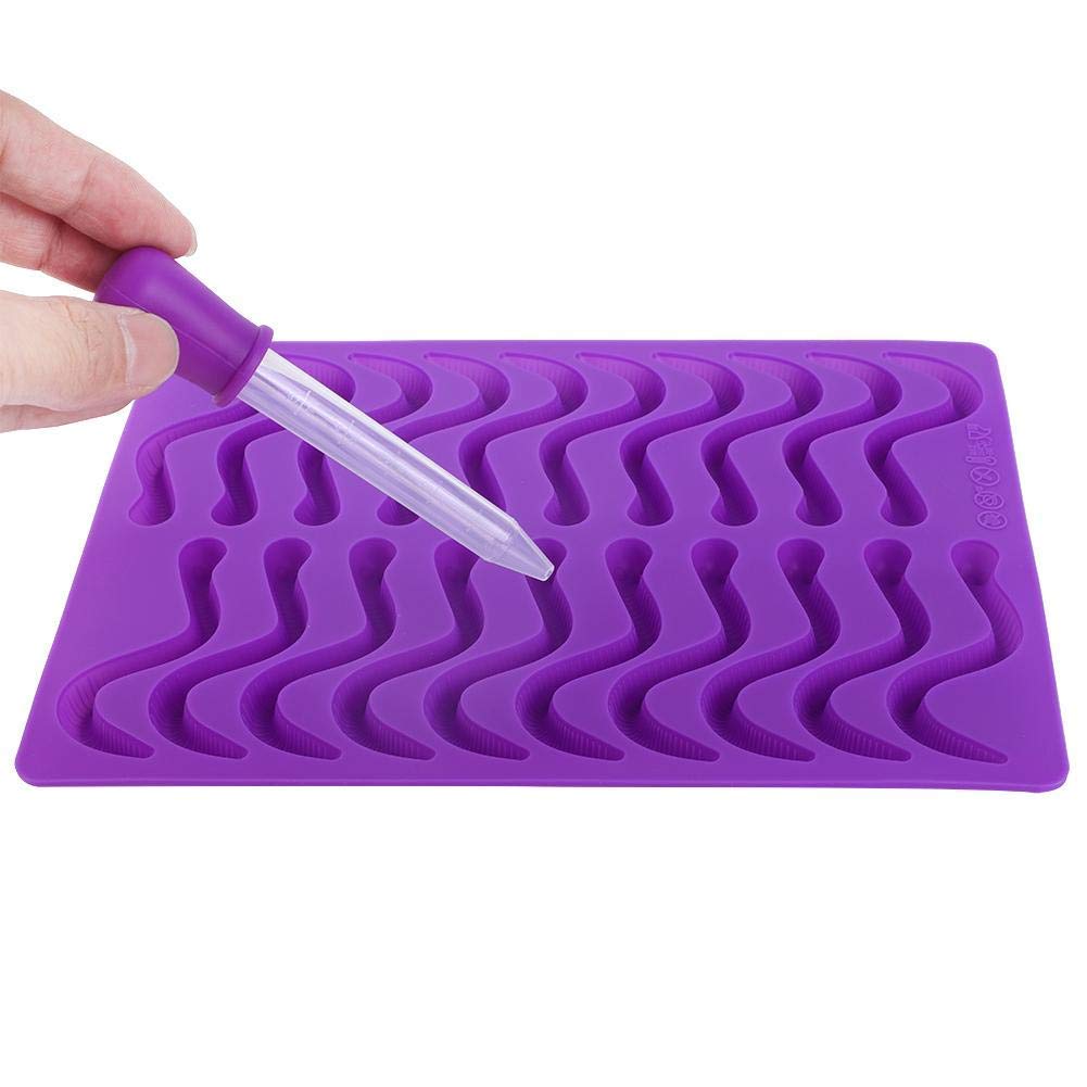 TopinCN Chocolate Silicone Candy Mold - Reusable, Microwave, Freezer & Dishwasher Safe - Gummy Shaped Baking Pans for Making Pudding, Cookies & DIY Chocolate - Perfect for Home Baking, Party Treats & Holiday Desserts