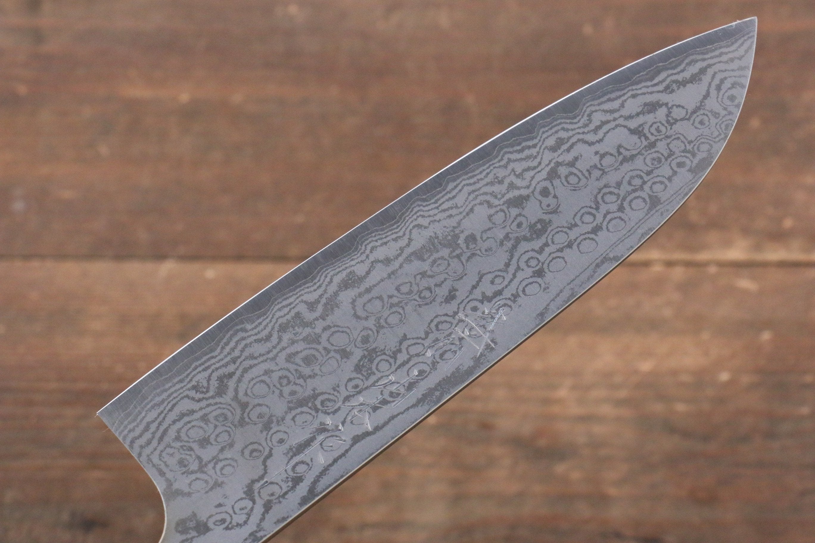 VG10 Damascus Steel Santoku Knife 170mm - Cherry Blossom Wood Handle Japanese Kitchen Knife for Slicing, Dicing & Chopping Vegetables, Meat & Fish - Perfect for Home Chefs & Professional Cooking