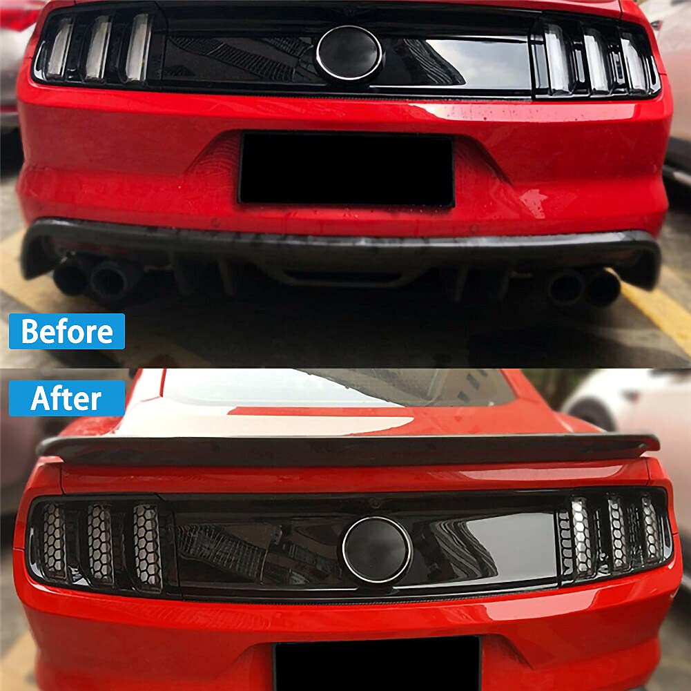 Honeycomb Car Tail Light Decals - Universal Rear Light Stickers (48cm x 30cm) - Upgrade Your Vehicle's Style for Night Driving & Car Shows