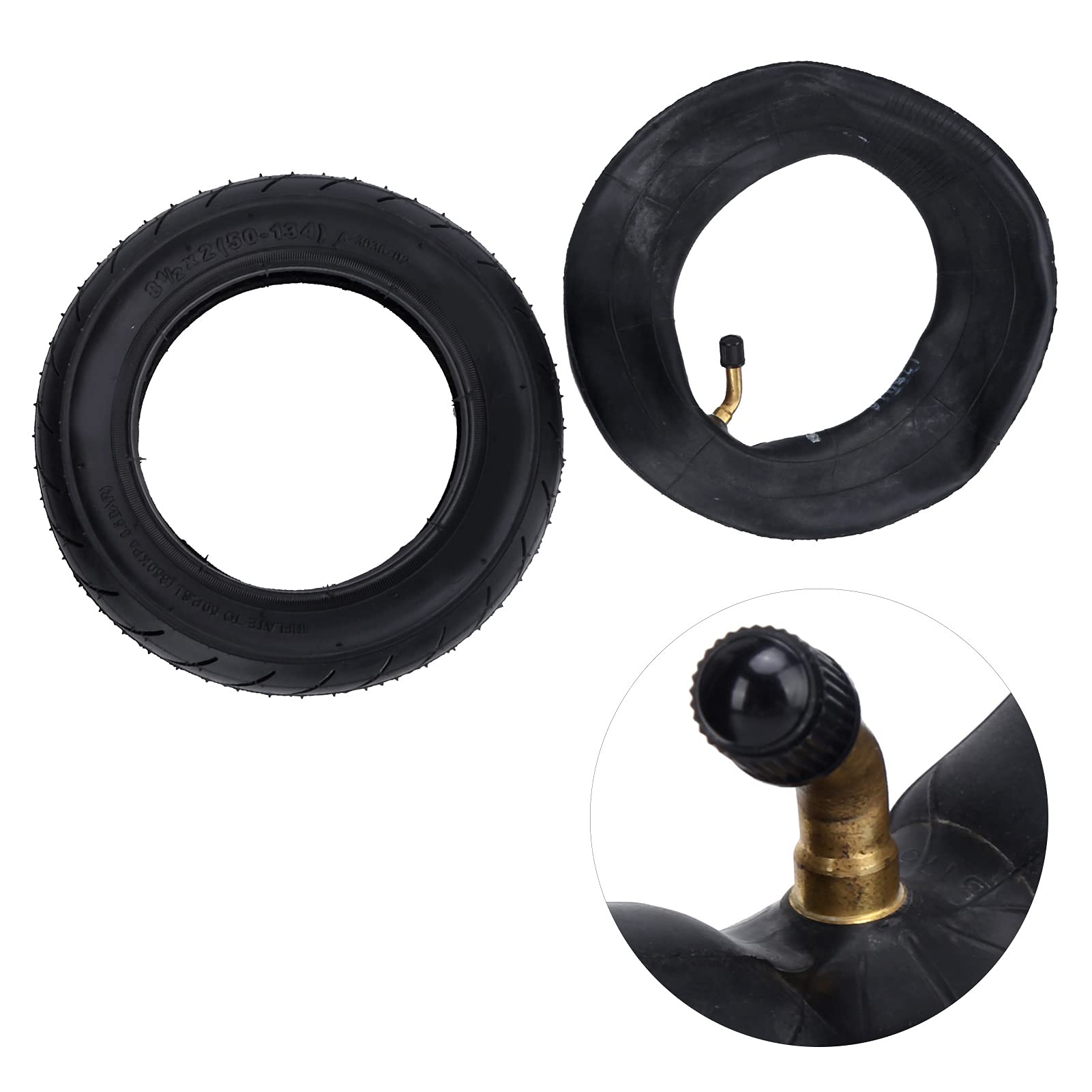 8.5 Inch Electric Scooter Solid Tire - 8 1/2x2 (50-134) Replacement Inner & Outer Tires for Electric Scooters - Durable, Puncture-Proof for Commuting, Campus, Urban Travel & Last-Mile Transportation