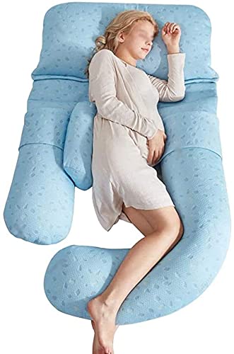 U-Shaped Pregnancy Pillow for Side Sleepers - Soft & Supportive Maternity Body Pillow for Pregnant Women | Comfortable Sleeping Aid for Third Trimester, Back Pain Relief & Postpartum Recovery