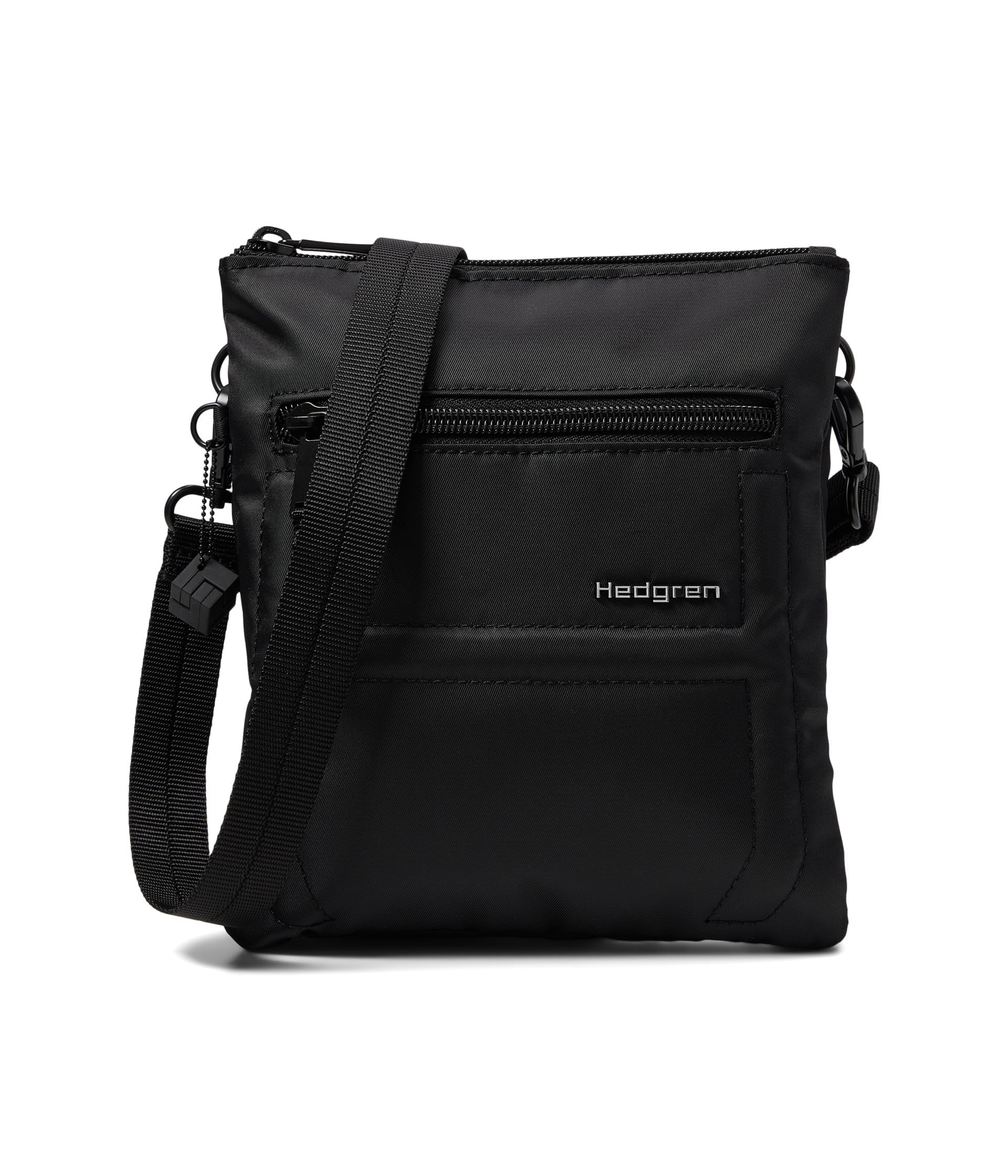 Hedgren Helm Sustainable Crossbody Bag for Women - Eco-Friendly Vegan Leather Shoulder Purse - Perfect for Travel, Work & Everyday Use - Black