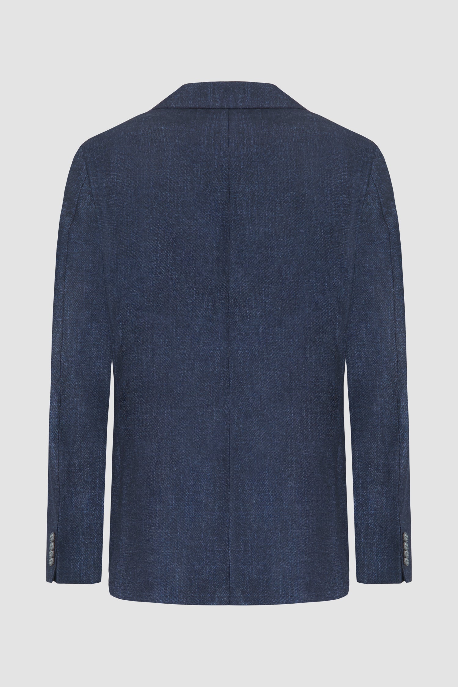 Barba Napoli Navy Blue Long 2-Button Blazer for Men - Premium Wool Business Suit Jacket for Office, Weddings & Formal Events