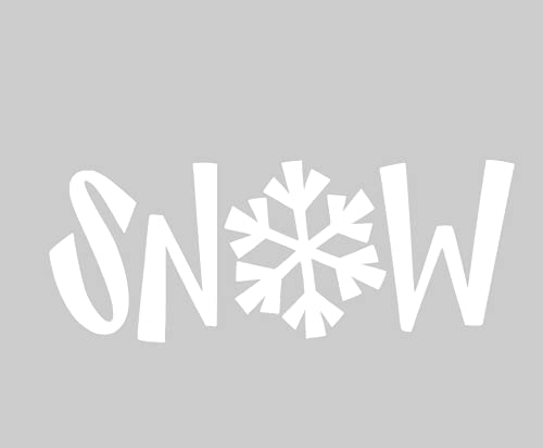 Snowflake Iron On Transfer for Fabric - DIY Christmas Crafts, Heat Transfer Decal for Winter Apparel & Decor (White) | Perfect for T-Shirts, Sweaters, Holiday Gifts & Home Decoration