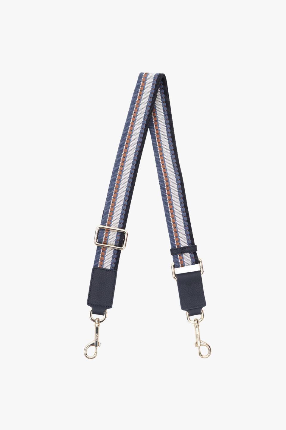 Black, White & Navy Adjustable Webbing Strap - Durable Nylon Belt for Bags, Luggage & Outdoor Gear - Perfect for Travel, Hiking & DIY Projects