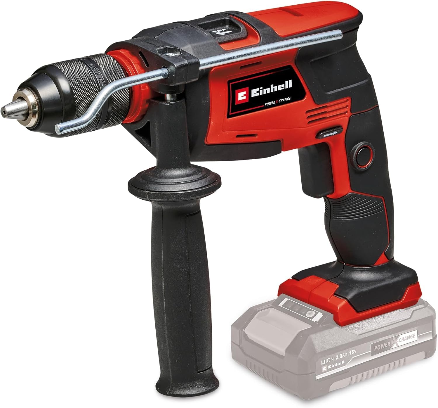 Einhell TE-ID 18 Li-Solo Power X-Change Cordless Hammer Drill - 18V Lithium-Ion, 13mm Max Drilling Capacity in Concrete, Quick-Change Chuck, Drill & Hammer Function (Battery & Charger Not Included) - Perfect for DIY Projects, Home Renovations & Professional Construction Work