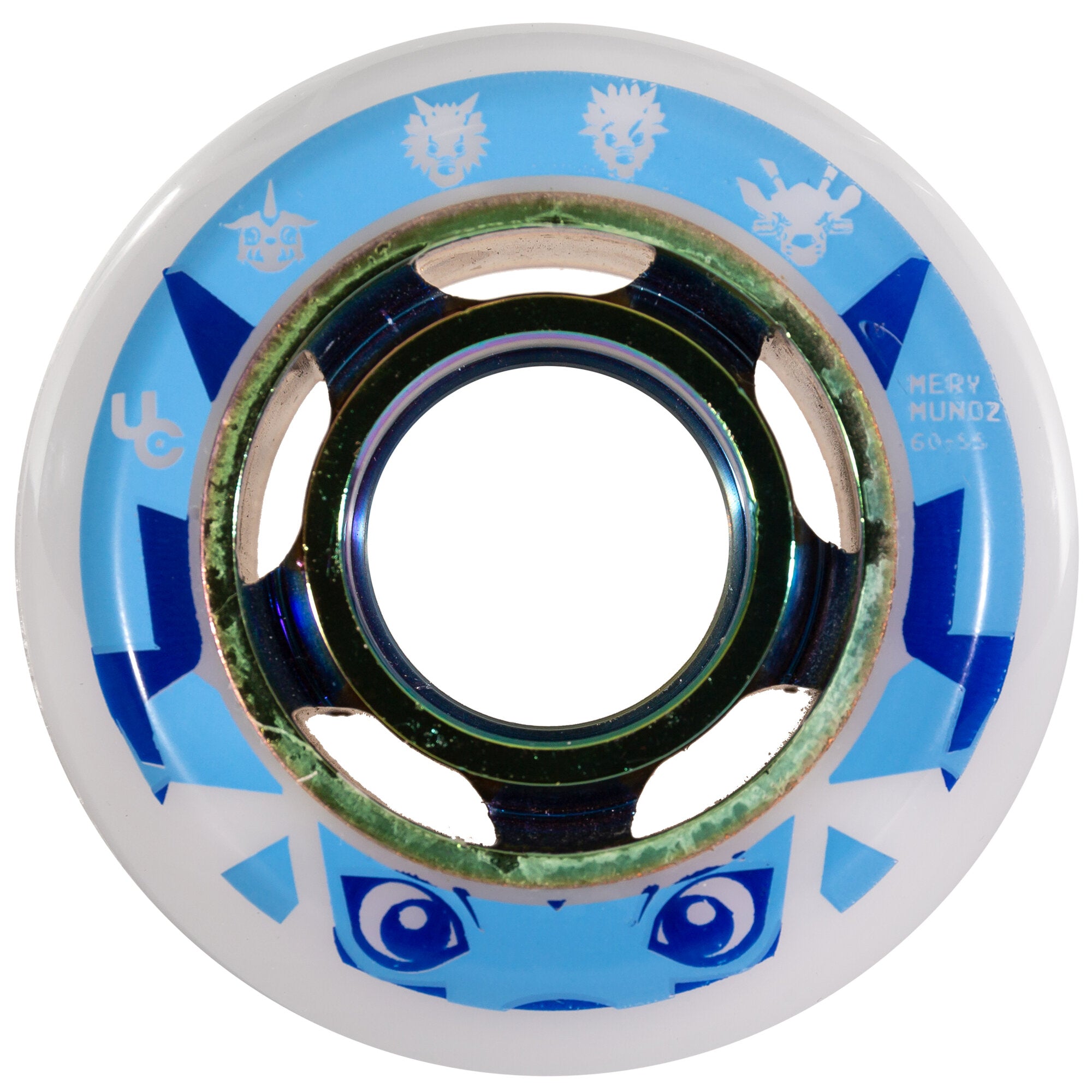 Mery Munoz 60/88A Skateboard Wheels - 4 Pack Set for Smooth Cruising & Street Skating - Perfect for Beginners & Pro Skaters