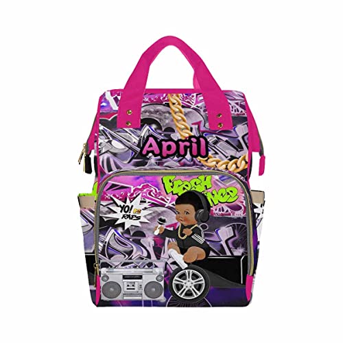 Personalized Diaper Backpack for Moms & Kids - Custom Name Baby Bag, Nappy School Backpack, Daycare & Travel Daypack for Boys & Girls | Perfect for Parenting, School & Family Trips
