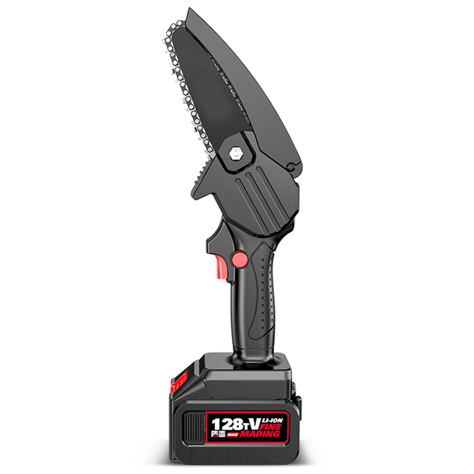 QILIN Mini Electric Chainsaw - 128V Cordless Handheld Chainsaw, 1.25KG Lightweight One-Handed Pruning Saw for Gardening, Wood Cutting & Tree Branch Trimming | Perfect for DIY Projects, Yard Work & Outdoor Landscaping