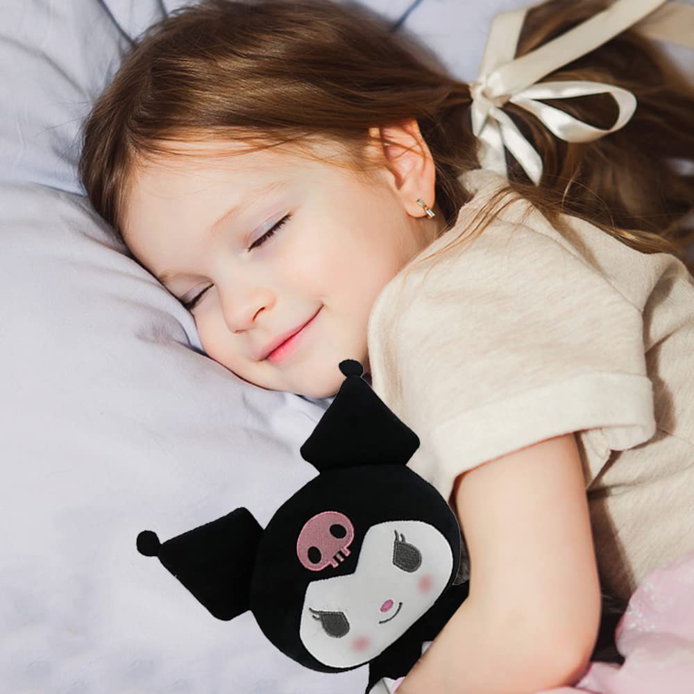 Kuromi Plush Stuffed Animal Toy - Soft Kitty Cat Pillow Plush Doll for Girls & Kids - Perfect Birthday Gift, Room Decor & Cuddly Companion for Playtime & Sleep
