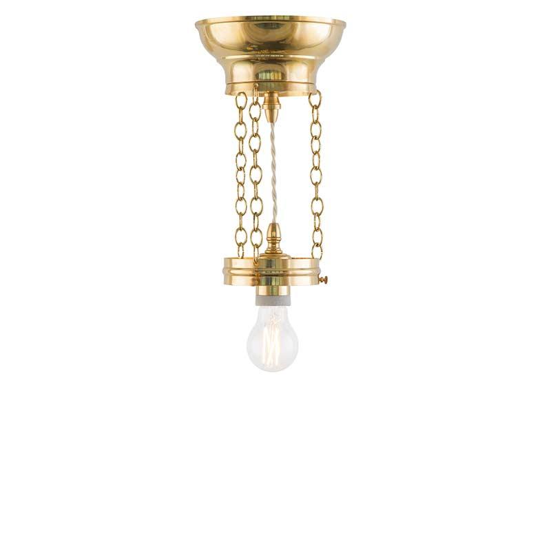 Heidenstam Ampel 100 Brass Pendant Light - Vintage Industrial Ceiling Lamp for Kitchen, Dining Room & Living Room Decor