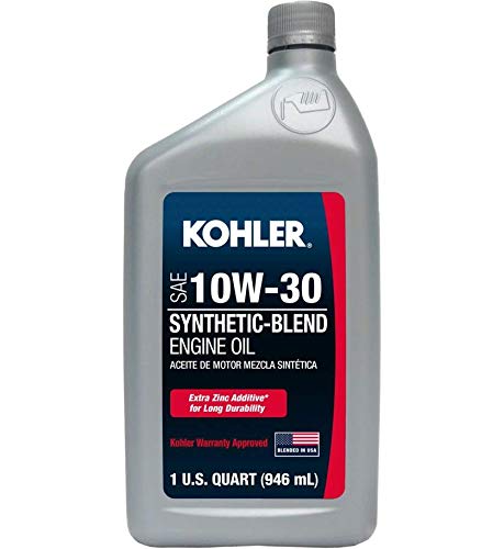 Kohler Synthetic Blend Universal 10W-30 Engine Oil - Case of 25 (Part # 2535764-S) - Ideal for Lawn Mowers, Generators & Small Engines