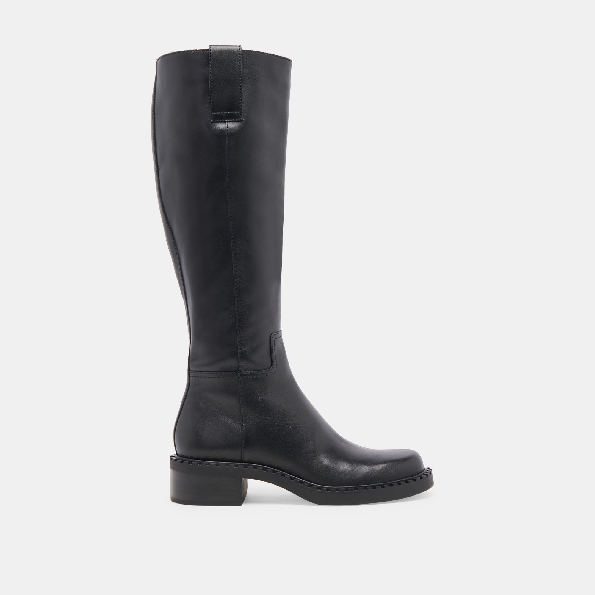 GLORY H2O Wide Calf Boots for Women - Black Leather Waterproof Rain Boots for Wide Calves | Perfect for Outdoor, Rainy Days & Gardening