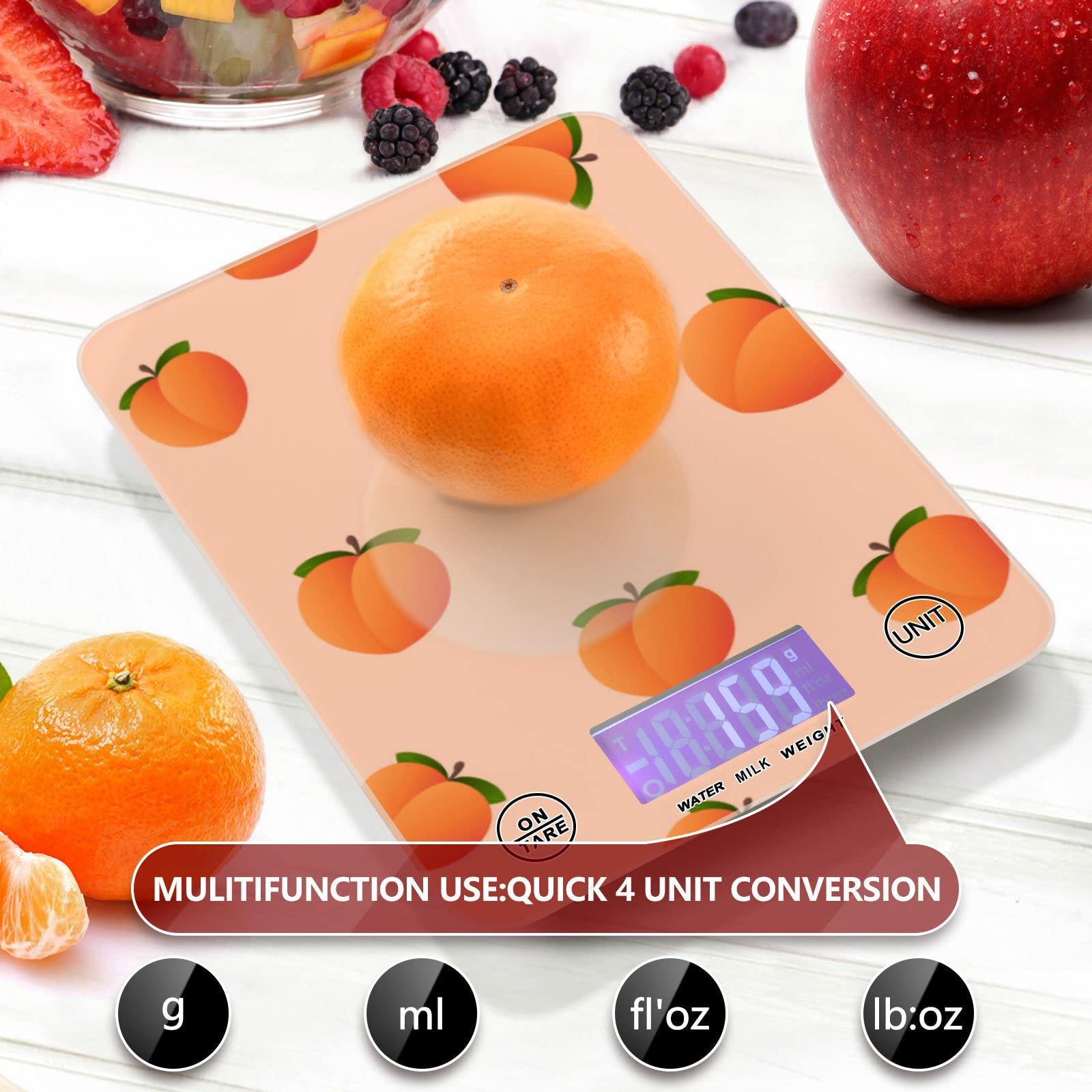 **11lb Digital Kitchen Scale - Waterproof Food Scale with Ounces/Grams for Cooking, Baking, Coffee & Weight Loss | Perfect for Home, Restaurant & Meal Prep**
