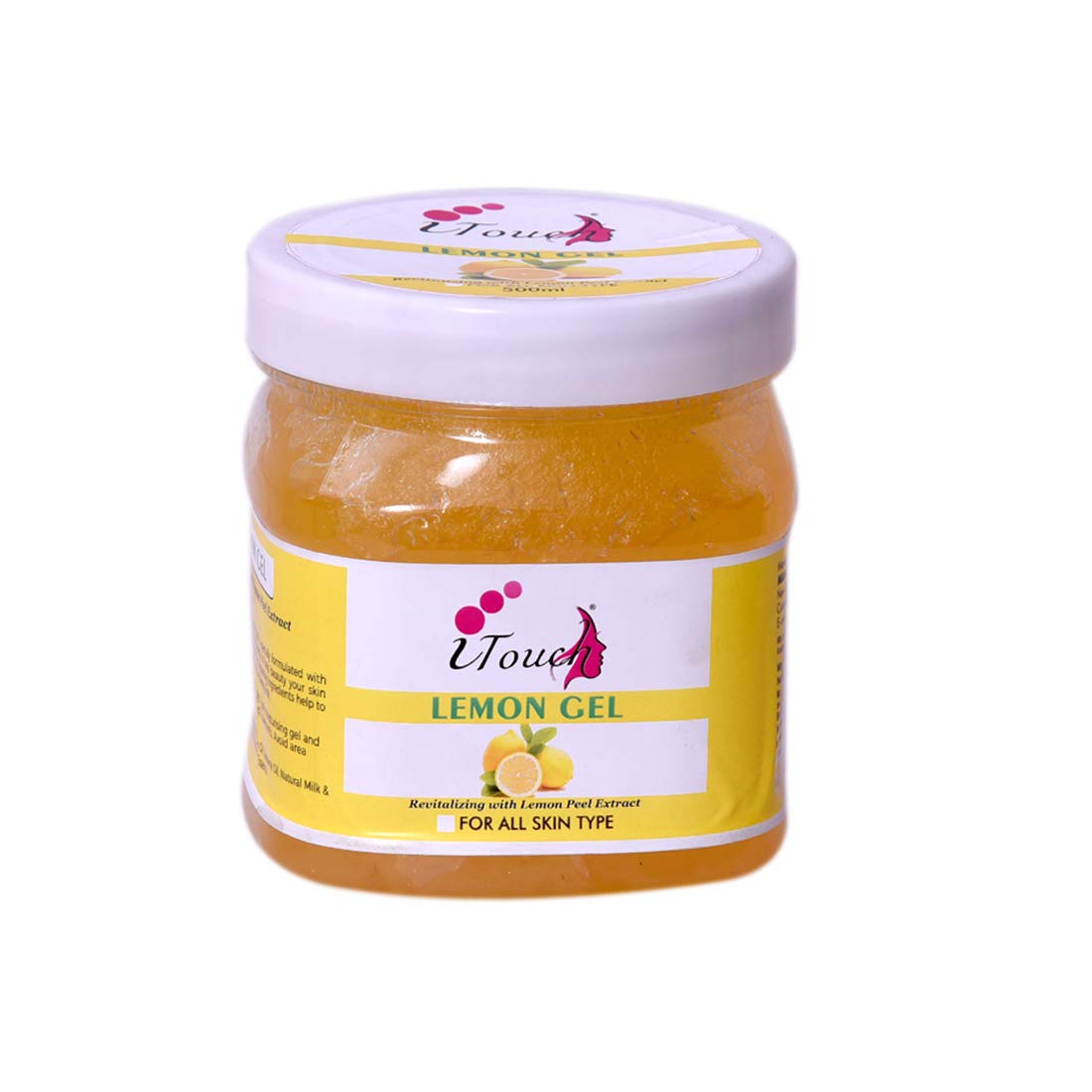 iTouch Herbal Lemon Gel 500ml - Natural Pain Relief & Muscle Soothing Gel for Athletes, Gym & Post-Workout Recovery