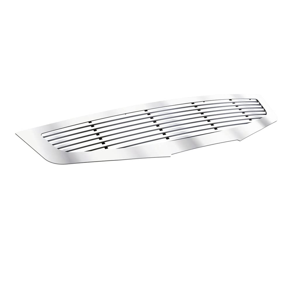 APS Compatible with Nissan Altima 2007-2009 Coupe Main Upper Chrome Billet Front Grille Insert N86566A - Upgrade Your Car's Style for Street & Show Performance