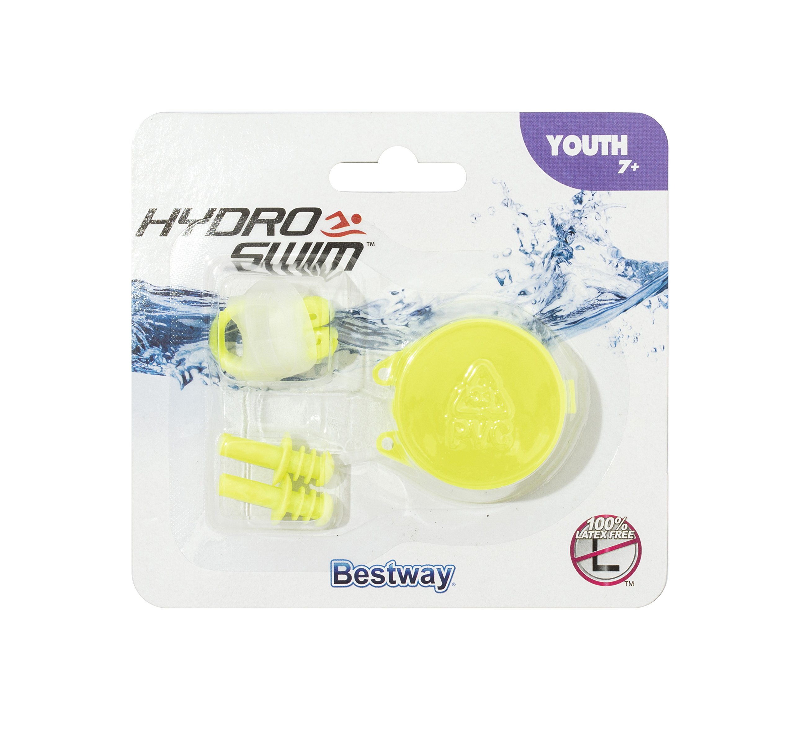 Bestway Waterproof Ear Plugs & Nose Clamp Set for Swimming, Pool, Lake & Underwater Activities - Ideal for Swim Teams & Water Sports Enthusiasts