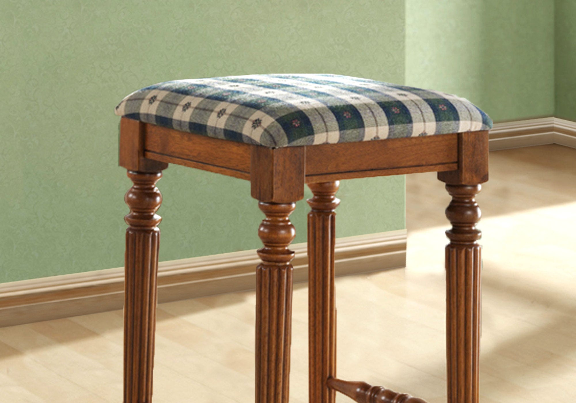 2-Pack Dark Oak Bar Stools, 29 Inch Height - Perfect for Kitchen Islands, Breakfast Bars & Home Bars
