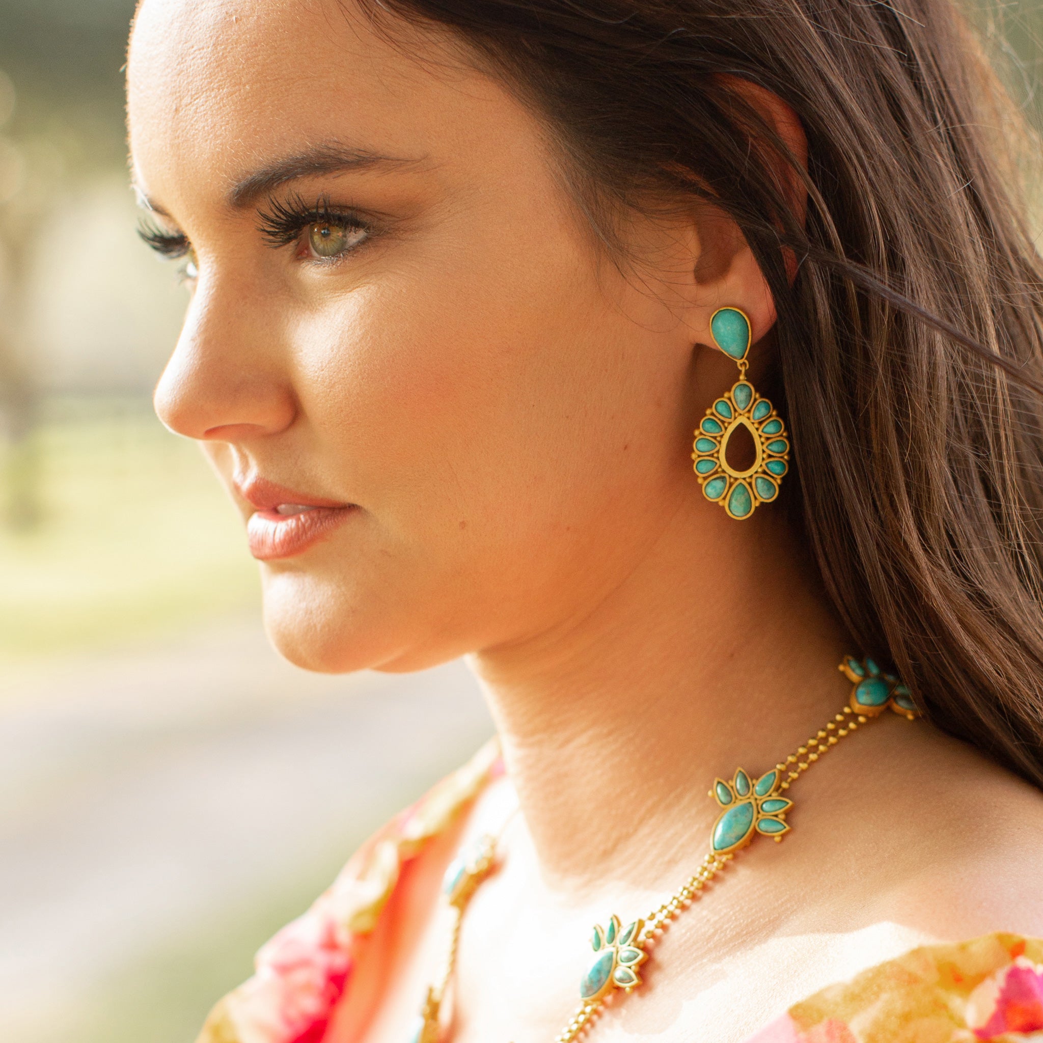 Desert Rain Drop Earrings - Handmade Boho Dangle Earrings for Women, Sterling Silver Waterdrop Jewelry | Perfect for Festivals, Weddings & Everyday Wear