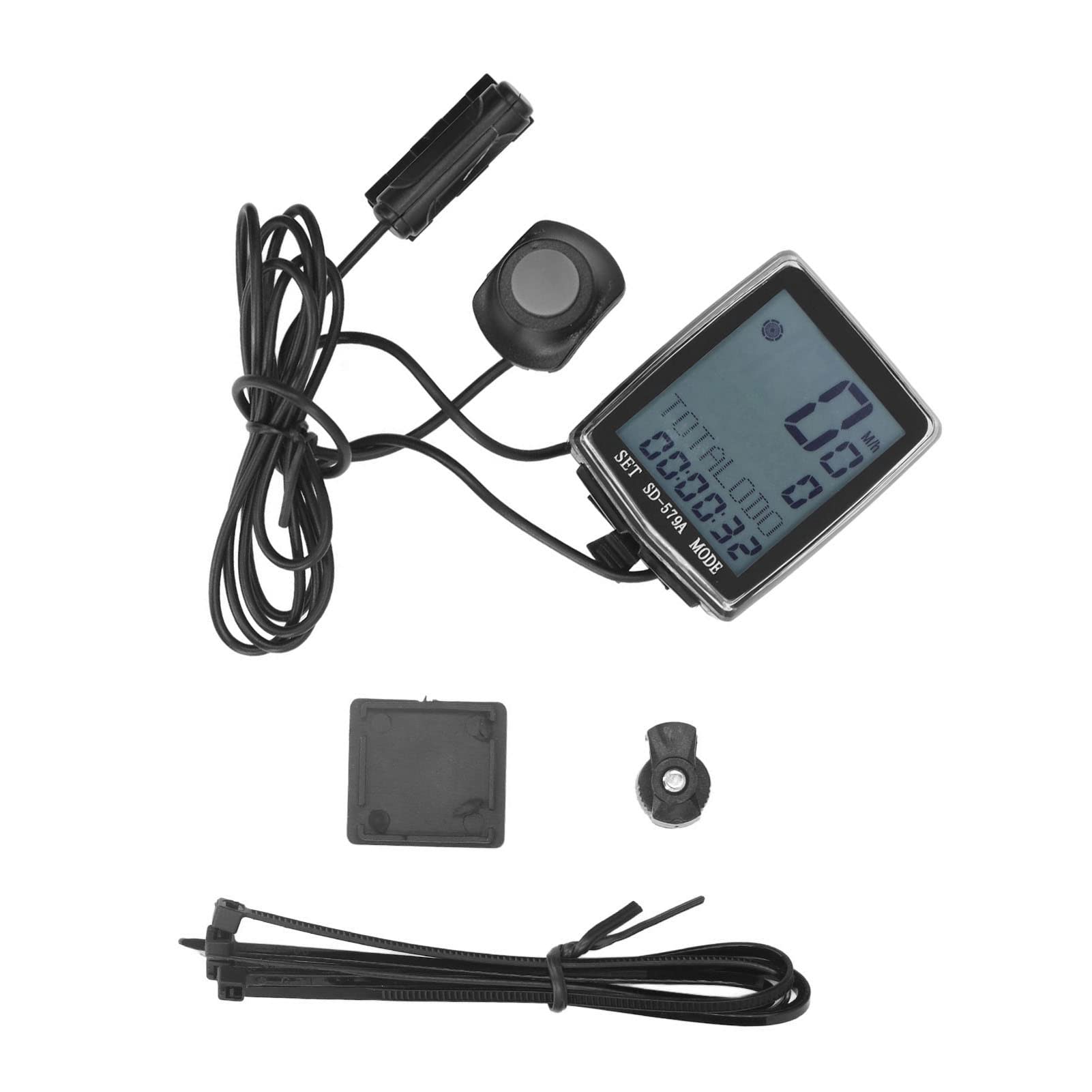 Wireless Bike Computer with Backlight Display - Waterproof Cycling Speedometer & Odometer for Road & Mountain Bikes - Track Speed, Distance & Time for Outdoor Cycling Training