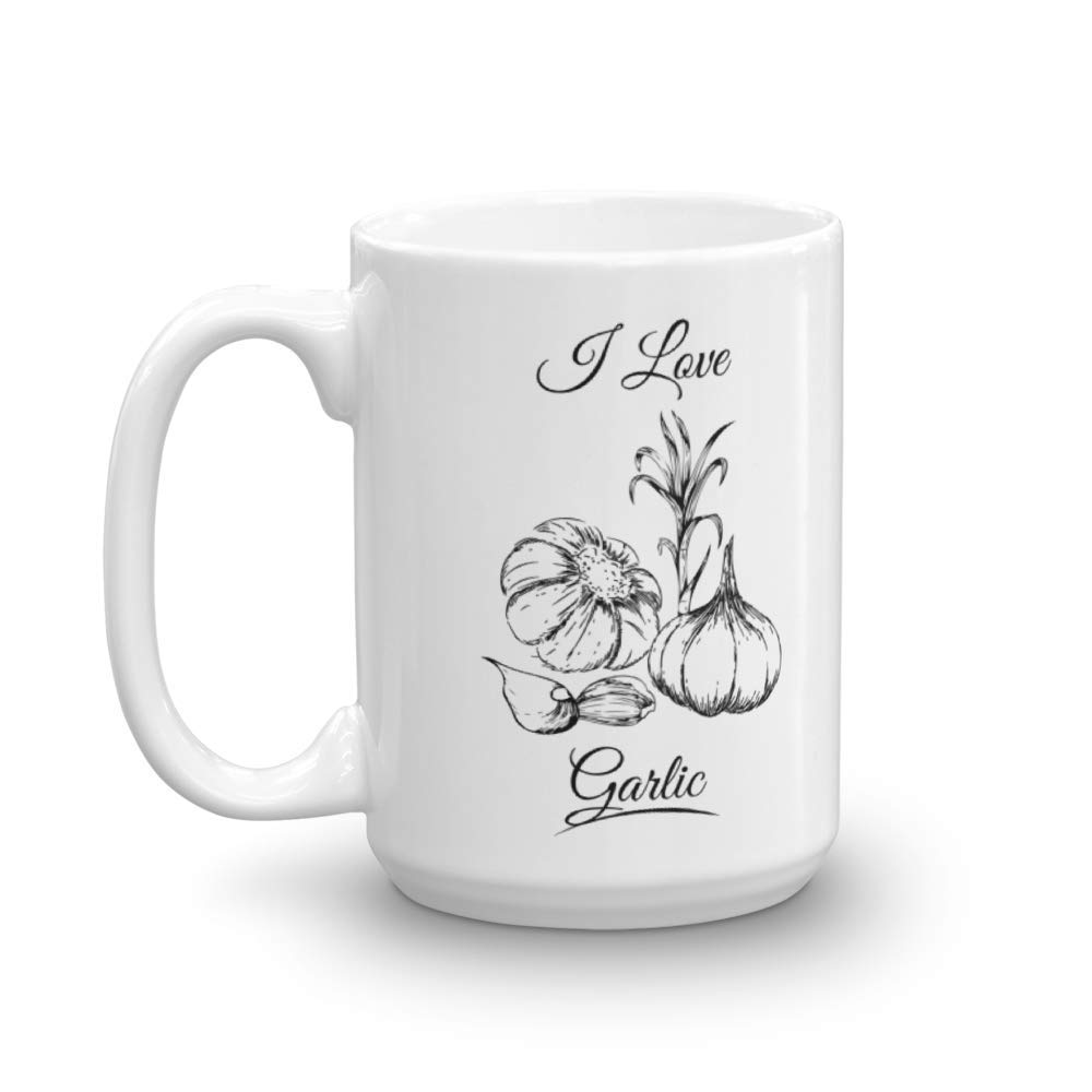 Premium 15oz Garlic Cloves Coffee Mug - Ideal Gift for Home Cooks & Women Who Love Cooking - Perfect for Kitchen, Office & Tea Time