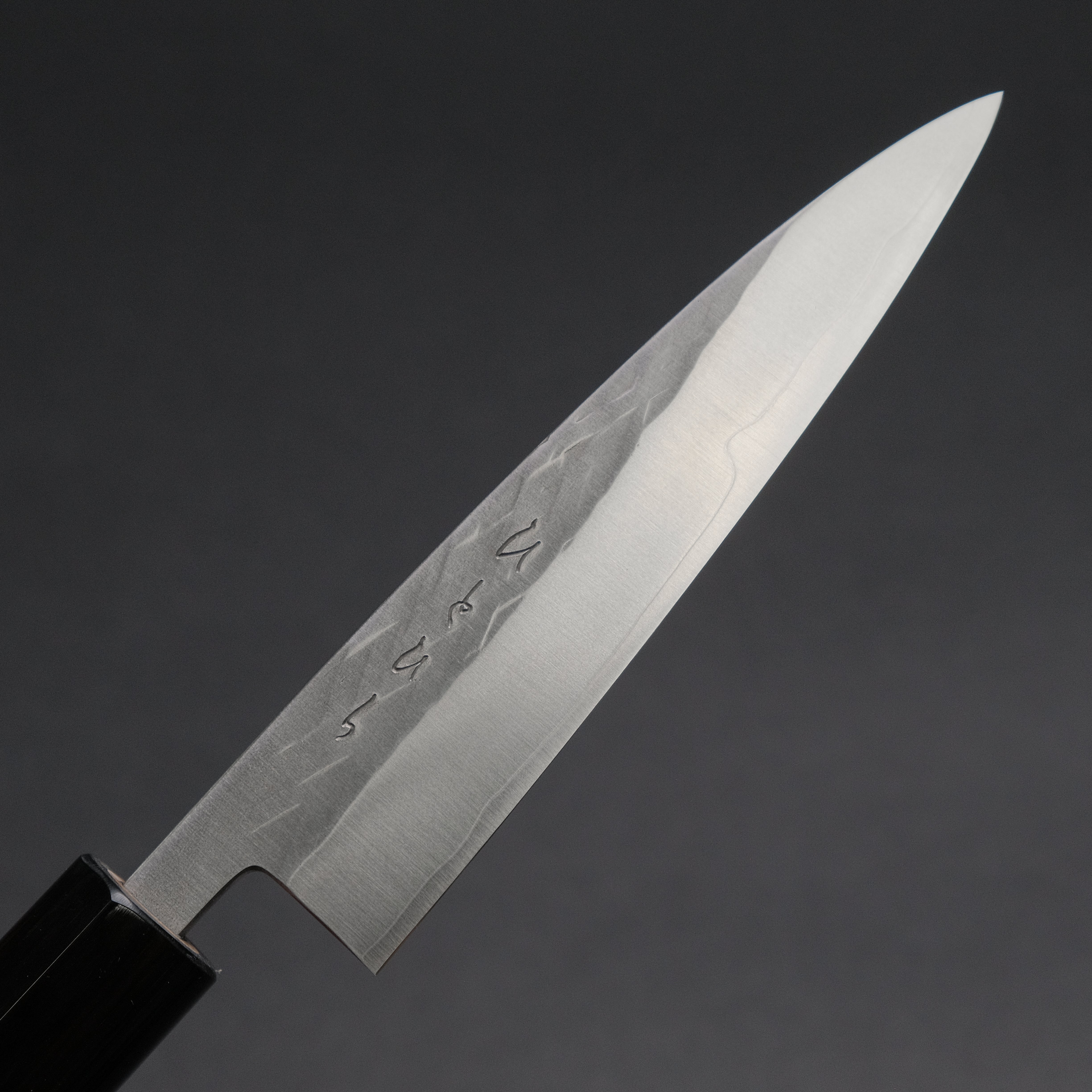 Hitohira TD SLD Tsuchime Petty Knife 135mm - Japanese Damascus Steel Blade with Ho Wood D-Shaped Handle - Perfect for Precision Slicing, Fruit Cutting & Small Kitchen Tasks