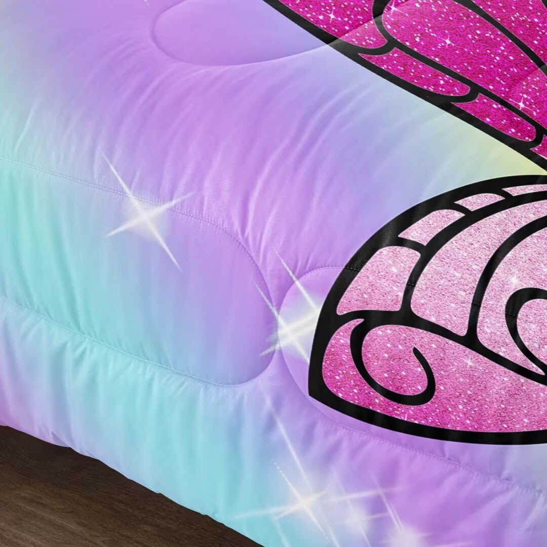 Black Girl Magic Queen Comforter Set - Afro Princess Bedding for African American Girls | Perfect for Kids' Bedrooms, Dorm Rooms & Themed Decor