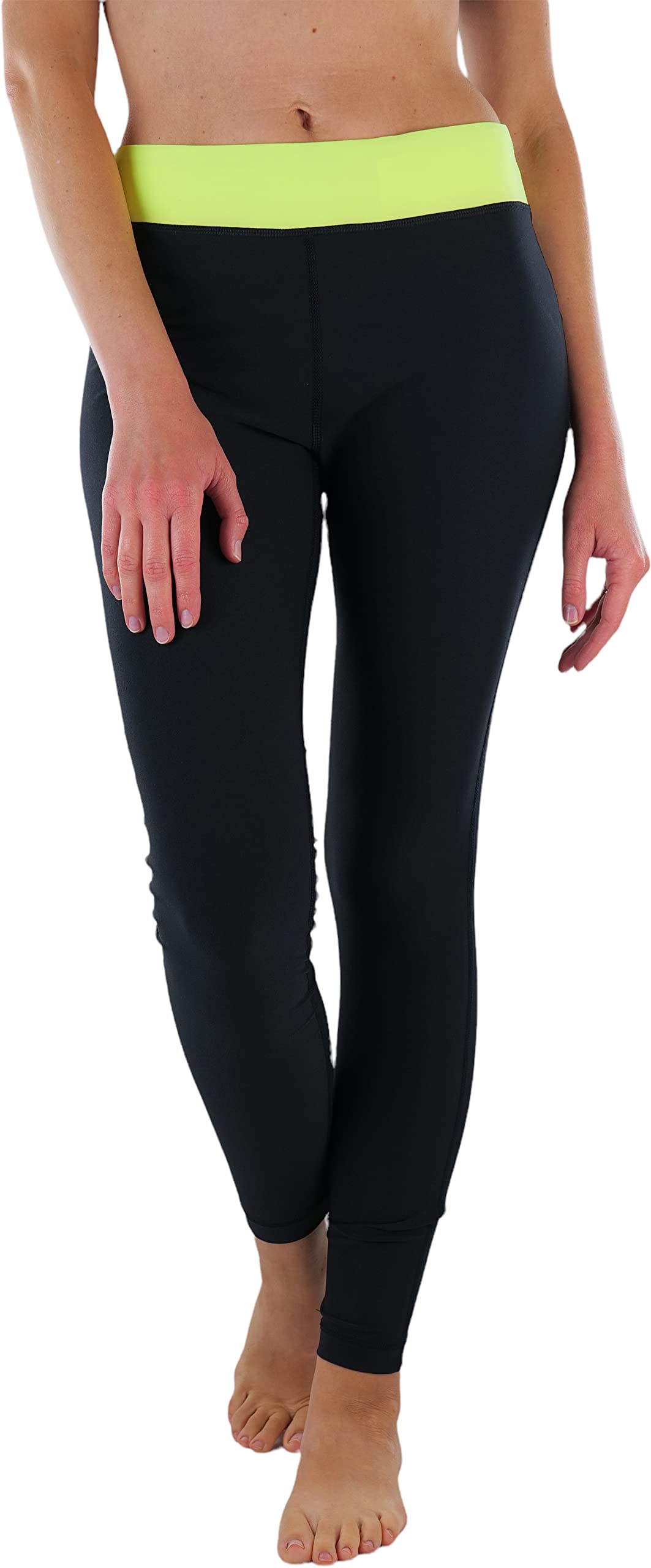 Stylish Women's Full-Length Colorblock Active Leggings - Comfortable Workout Pants for Yoga, Running & Gym