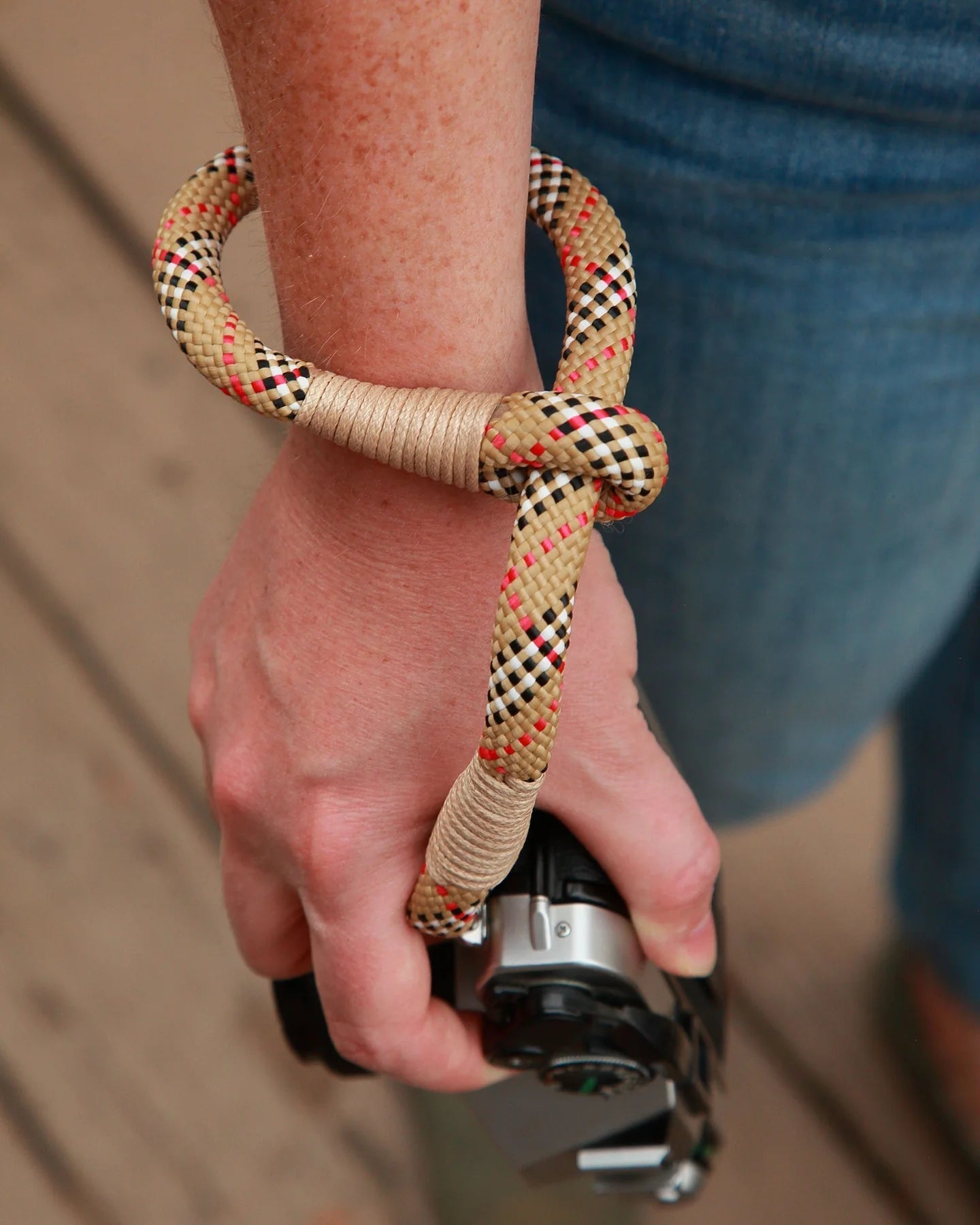 Photogenic Supply Co. Premium Natural Leather Wrist Strap for Cameras - Secure Grip for DSLR, Mirrorless & Film Photography - Perfect for Travel, Hiking & Outdoor Shoots