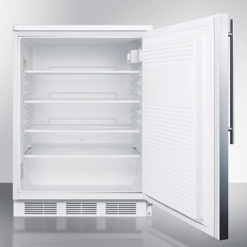 Accucold 24 Inch Wide Built-In All Refrigerator FF7LWBISSHV - Perfect for Home Kitchen, Office, or Commercial Use