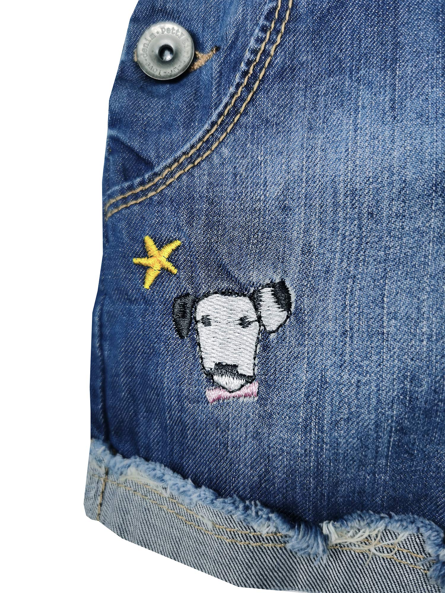 KIDSCOOL SPACE Baby & Toddler Denim Shortall Overalls - Adjustable Summer Shorts for Girls & Boys | Perfect for Playtime, Beach & Outdoor Activities