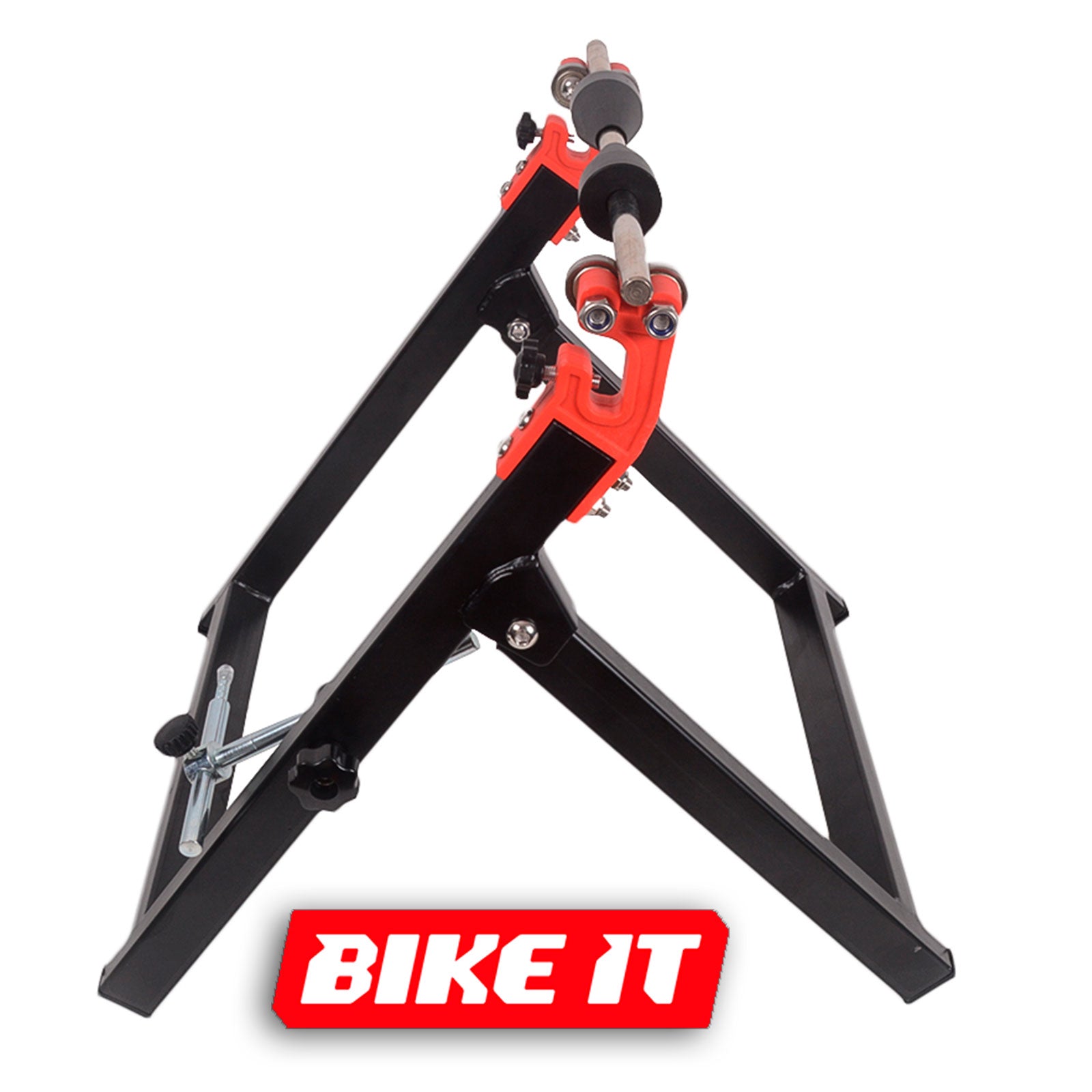 Foldable & Portable Wheel Balancer Stand - Professional Bike Wheel Truing Tool for Motorcycle & Bicycle Repair - Perfect for Home Garage, Bike Shops & Roadside Maintenance