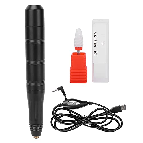 Professional Nail Drill Machine for Home & Salon - Portable Pedicure Kit with Non-Slip Grip, Travel-Friendly Design for Manicures & Pedicures (Black) | Perfect for DIY Nail Care, Salon Professionals & On-the-Go Beauty Treatments