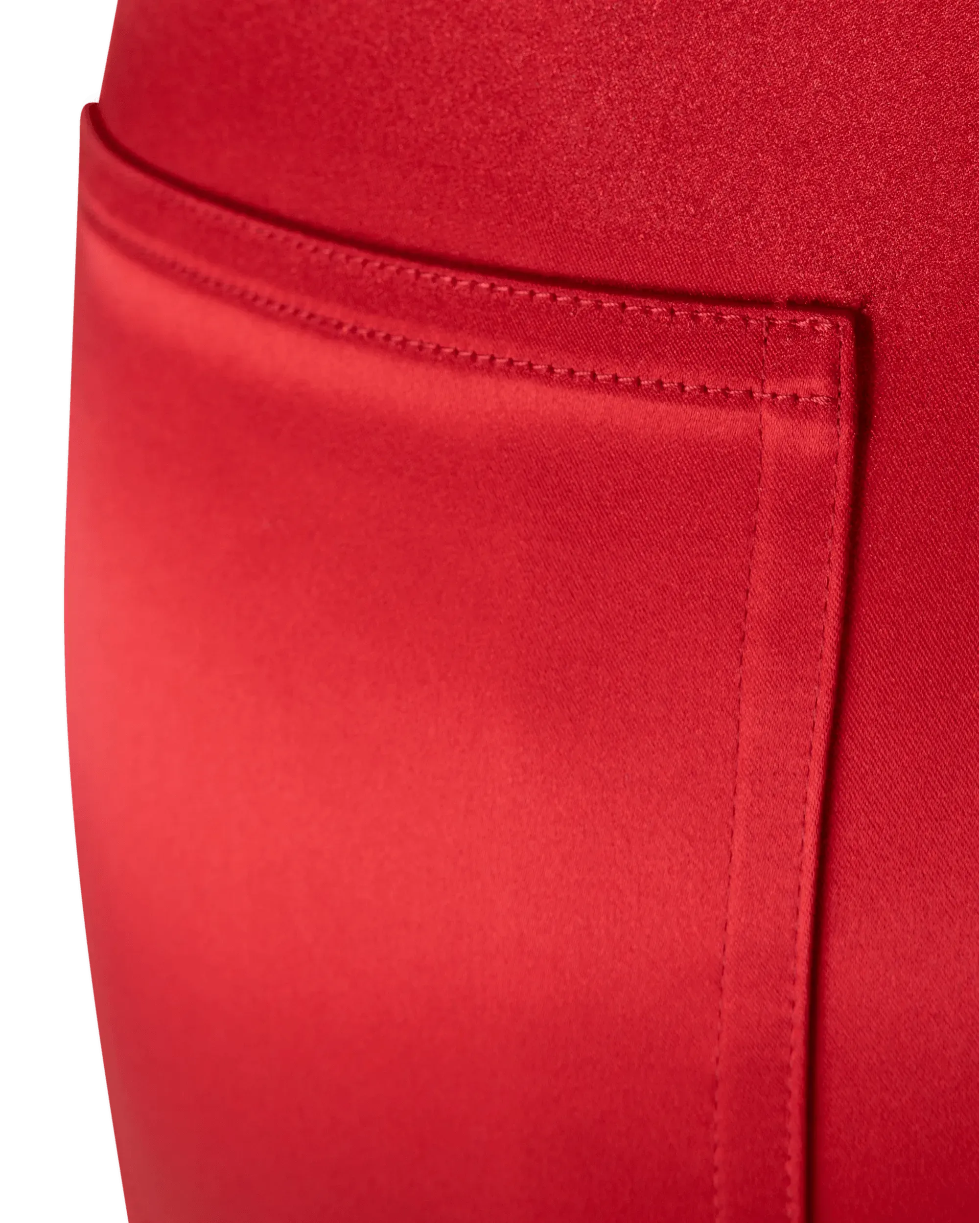 Deville Women's High Waist Satin Cigarette Pants - Slim Fit Formal Trousers for Office, Party & Evening Wear