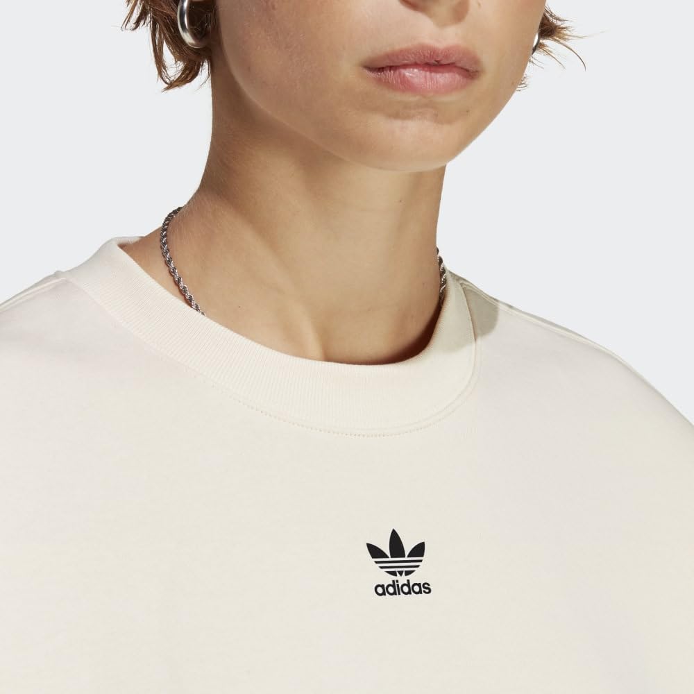 adidas Originals Women's Adicolor Essentials Crewneck Sweatshirt | Casual Pullover Hoodie for Everyday Wear | Gym, Streetwear & Lounge Outfits
