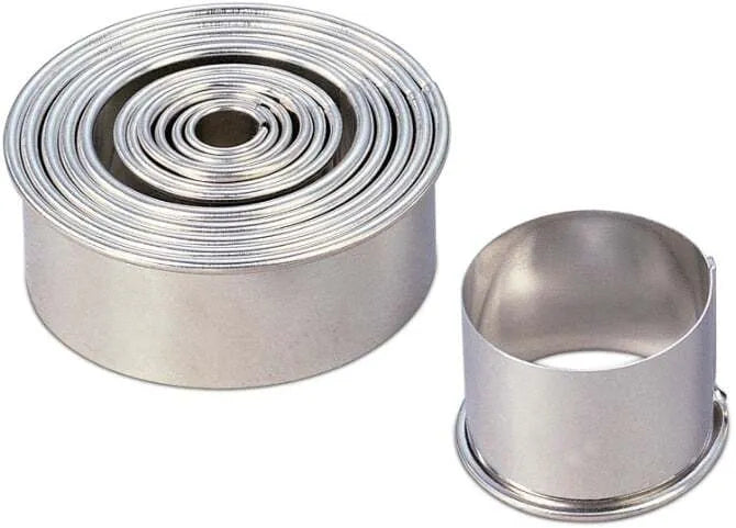 Premium Round Cutter Set - 3-Piece Stainless Steel Circle Cutters for Crafts, DIY, Scrapbooking & Baking - Perfect for Paper, Fabric, Fondant & Cookie Dough Cutting
