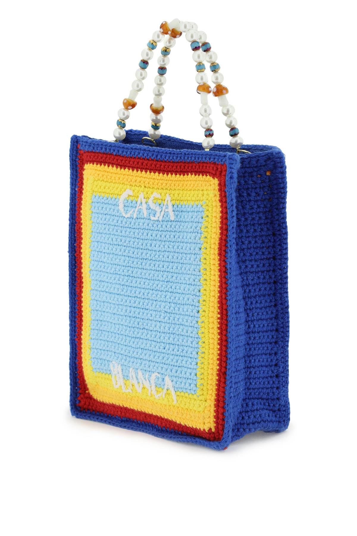 Casablanca Beaded Crochet Arch Handbag - Elegant Boho Clutch for Women, Perfect for Parties, Weddings & Evening Events