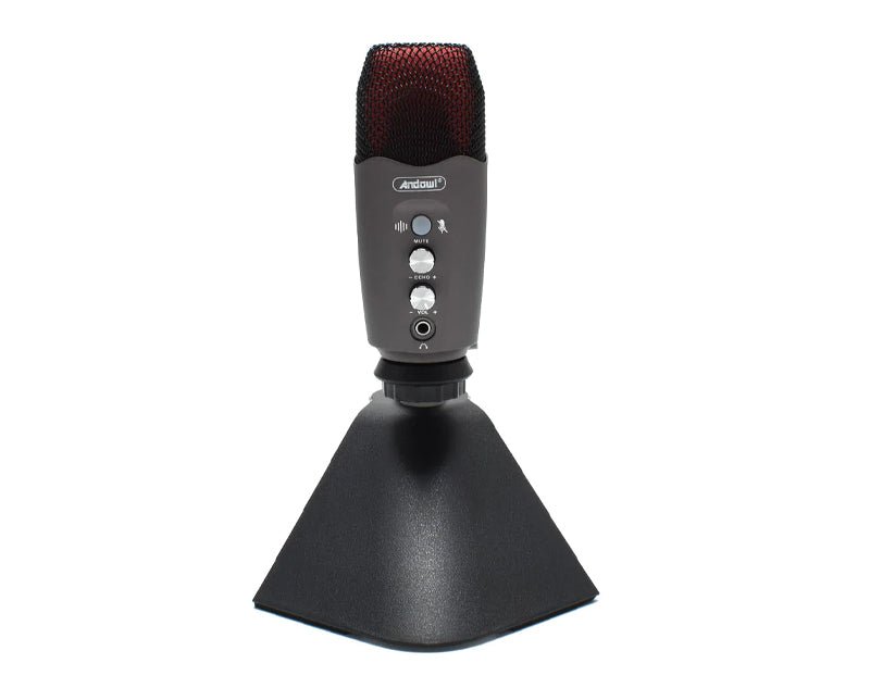 ANDOWL Professional Condenser Microphone with Stand - USB Podcast Mic for Studio Recording, Streaming & Voice Overs - Perfect for Podcasters, Gamers & Content Creators (Model S740)