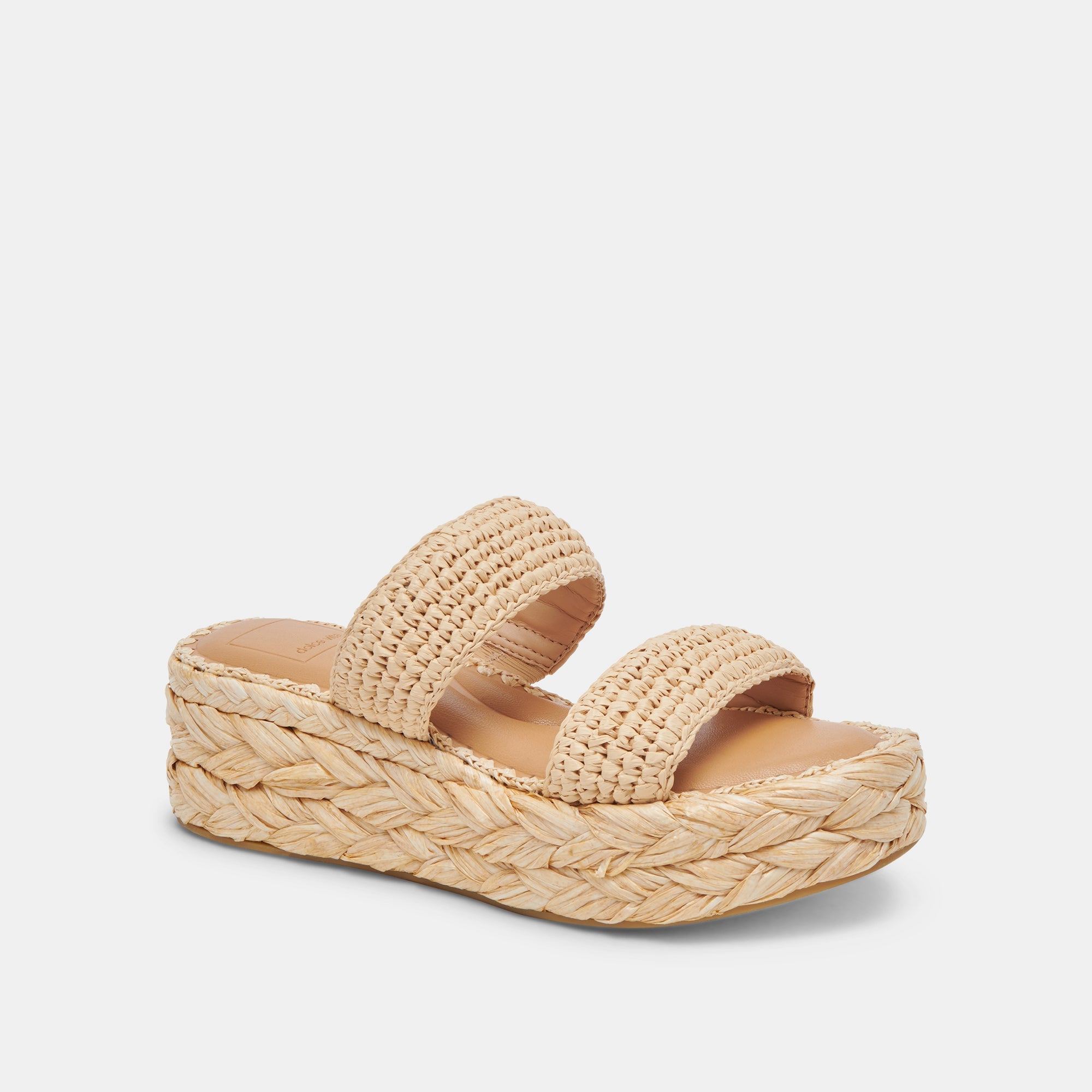 CORLA Women's Natural Raffia Sandals - Lightweight Comfortable Summer Beach Sandals for Women | Perfect for Vacation, Poolside, and Casual Outings