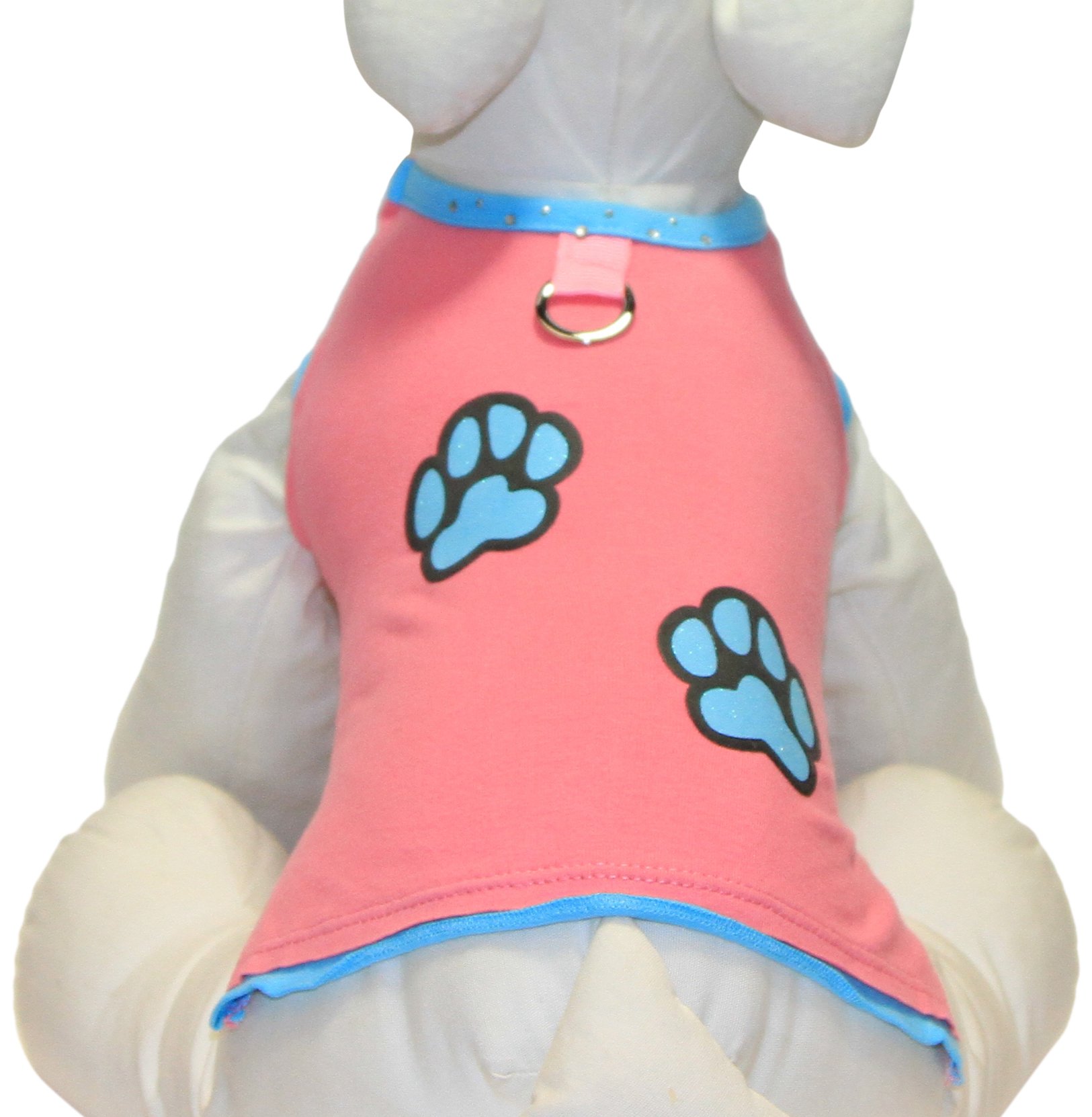 Gooby Muscle-T Small Pink Dog Harness - Adjustable Soft Pet Vest for Small Dogs, Puppies & Cats - Comfortable & Secure for Walking, Running, Outdoor Adventures