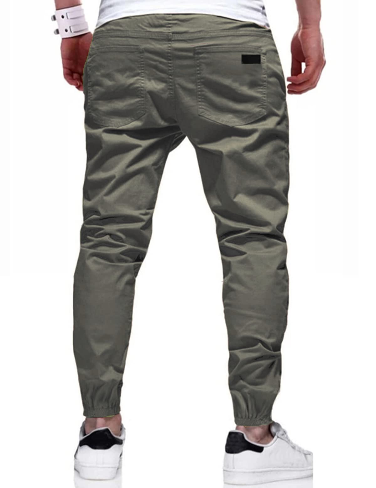 Men's Cargo Jogger Pants - Cotton Twill Chino Hiking & Outdoor Recreation Pants for Fitness, Jogging & Casual Wear | Perfect for Gym, Travel & Everyday Use