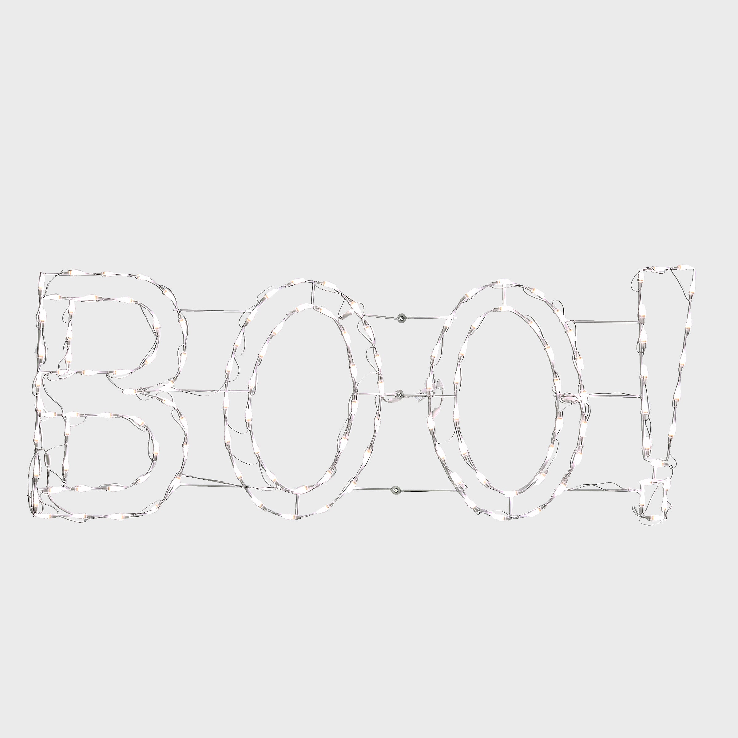 5 ft Halloween BOO Sign with LED Lights - Spooky Outdoor and Indoor Decor for Halloween Party, Porch, Yard, and Haunted House