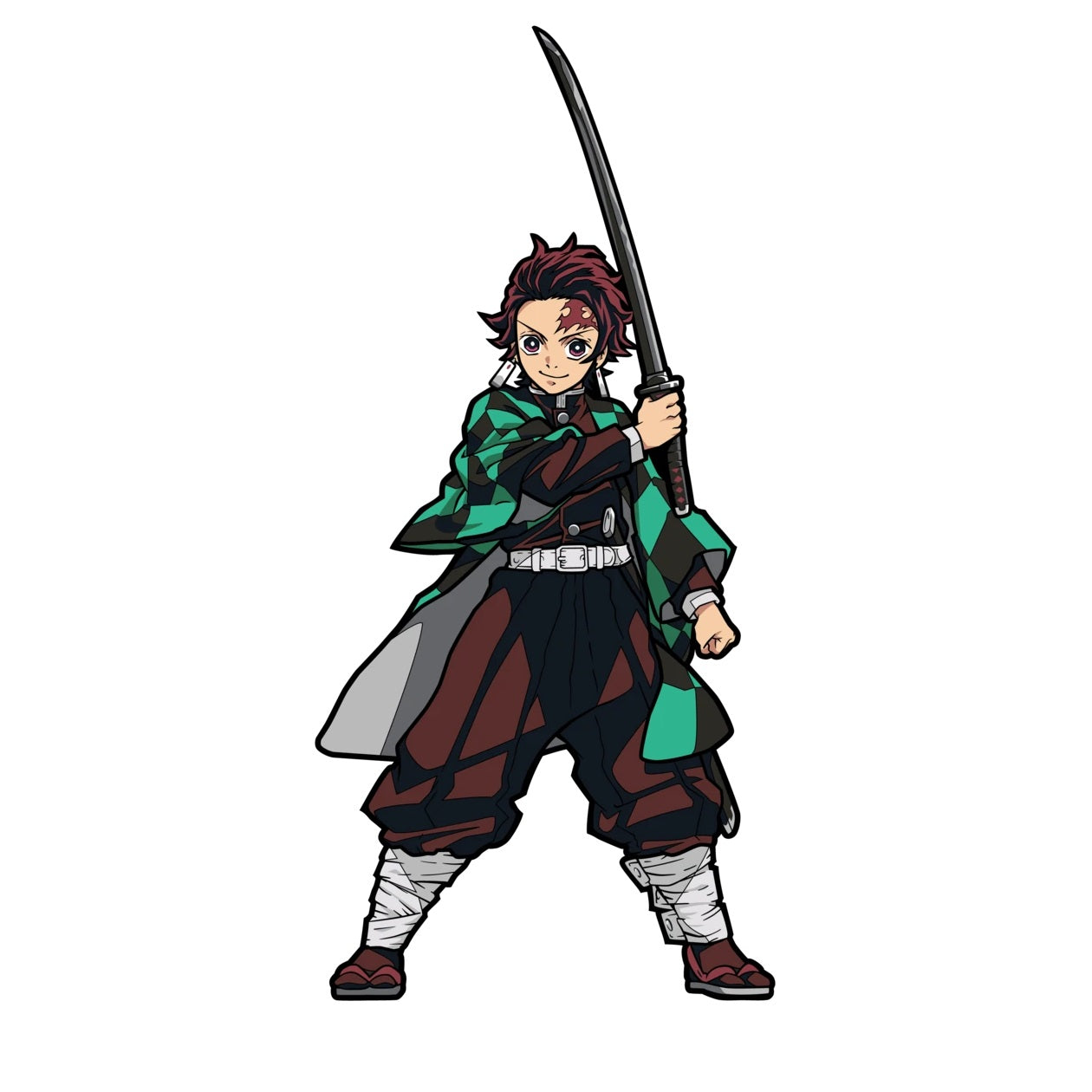 Demon Slayer: Tanjiro Kamado Enamel Pin - Official FiGPiN Collectible [378] - Perfect for Anime Fans, Cosplay & Gift Giving